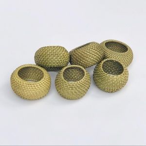 Set of 6 Pottery Barn Napkin Rings